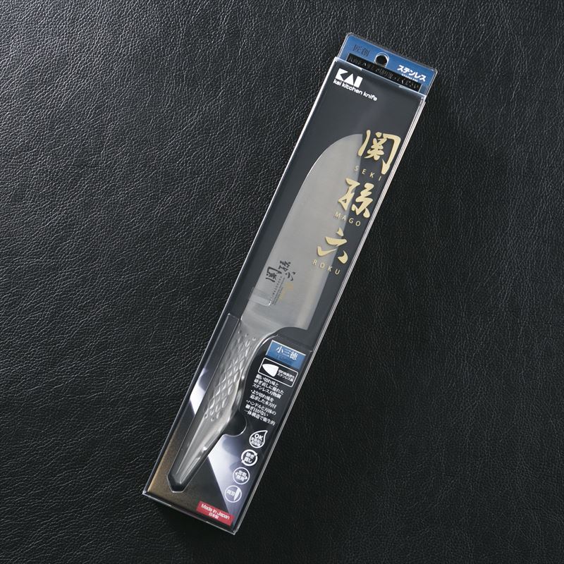 貝印 Kai - 日本製關孫六｜不鏽鋼一體成形｜三德刀 145mm - 平行進口