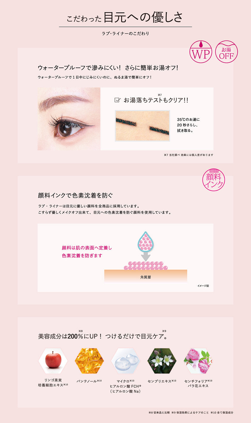 Love Liner - 隨心所欲極細防水眼線筆 0.55ml(Black) - 平行進口