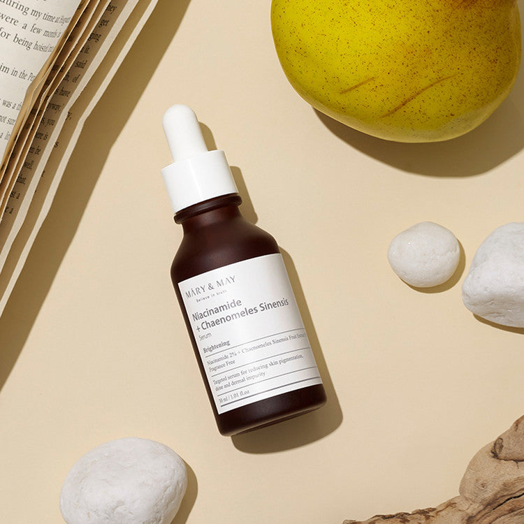 Mary & May - Niacinamide + Chaenomeles Sinensis Serum 煙酰胺 + 木瓜亮白精華液 | Vegan 純素配方 30ml - 平行進口