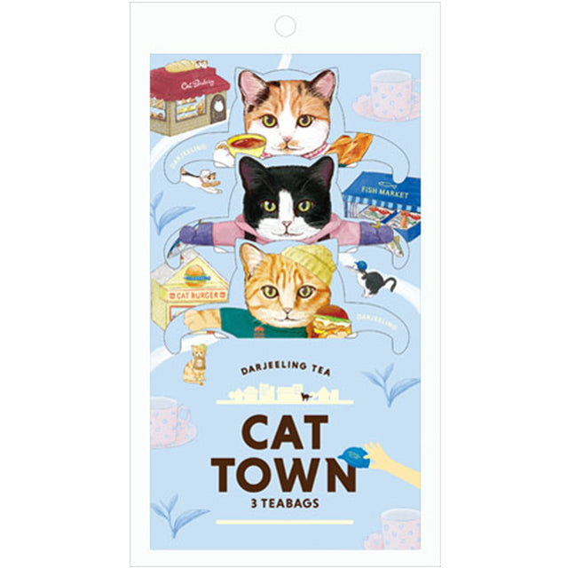 Hook Tea - Cat Town 大吉嶺紅茶 3入 - 平行進口 食用日期：2026年1月1日