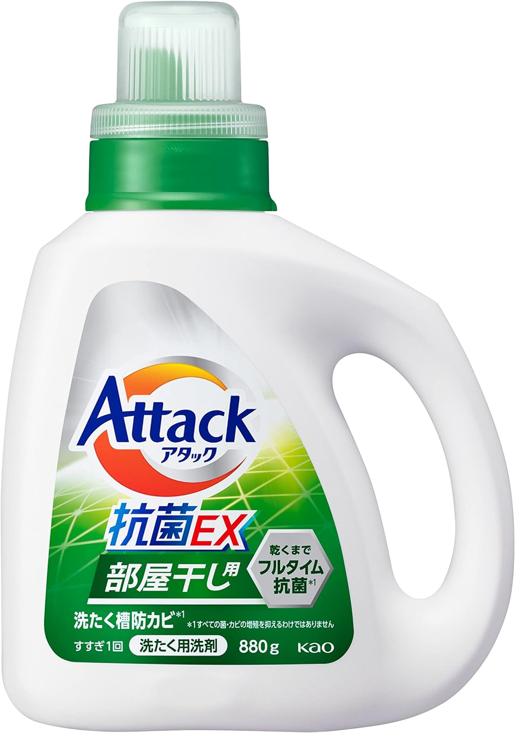 KAO - ATTACK 抗菌EX室內乾燥洗衣液 880g - 平行進口