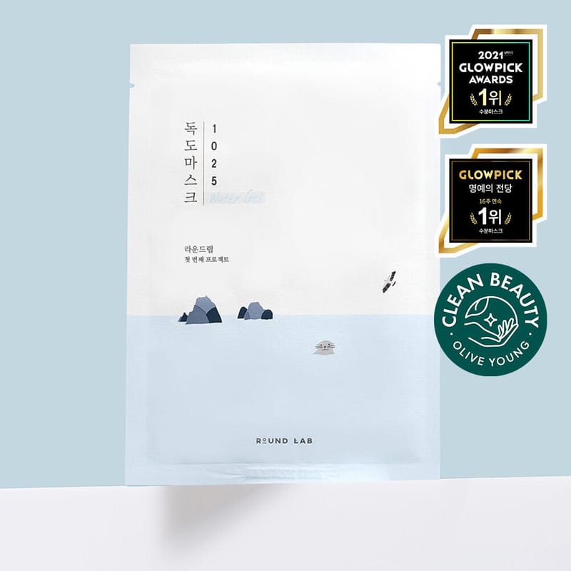 ROUND LAB - 1025 獨島強效補水面膜 30ml x 18片 - 平行進口