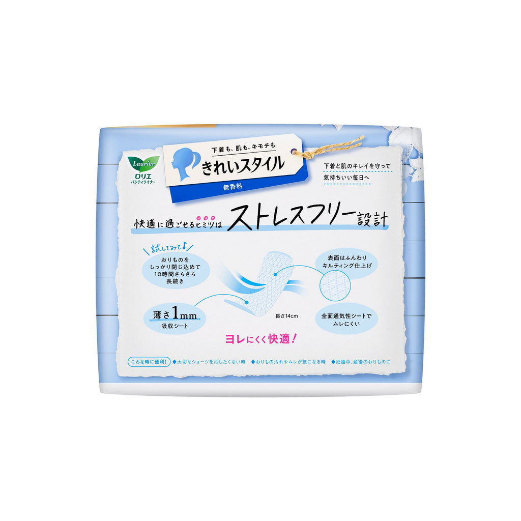 Kao 花王 - 樂而雅 完美風格透氣護墊 14cm 72枚入｜無香料 - 平行進口
