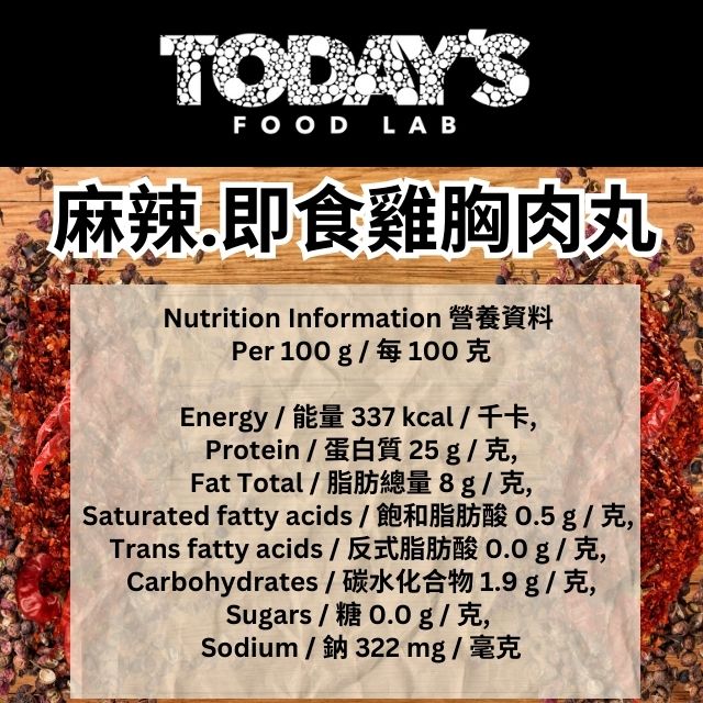 Today's Food Lab - 即食雞胸 & 雞肉丸試食套裝｜每款口味各一