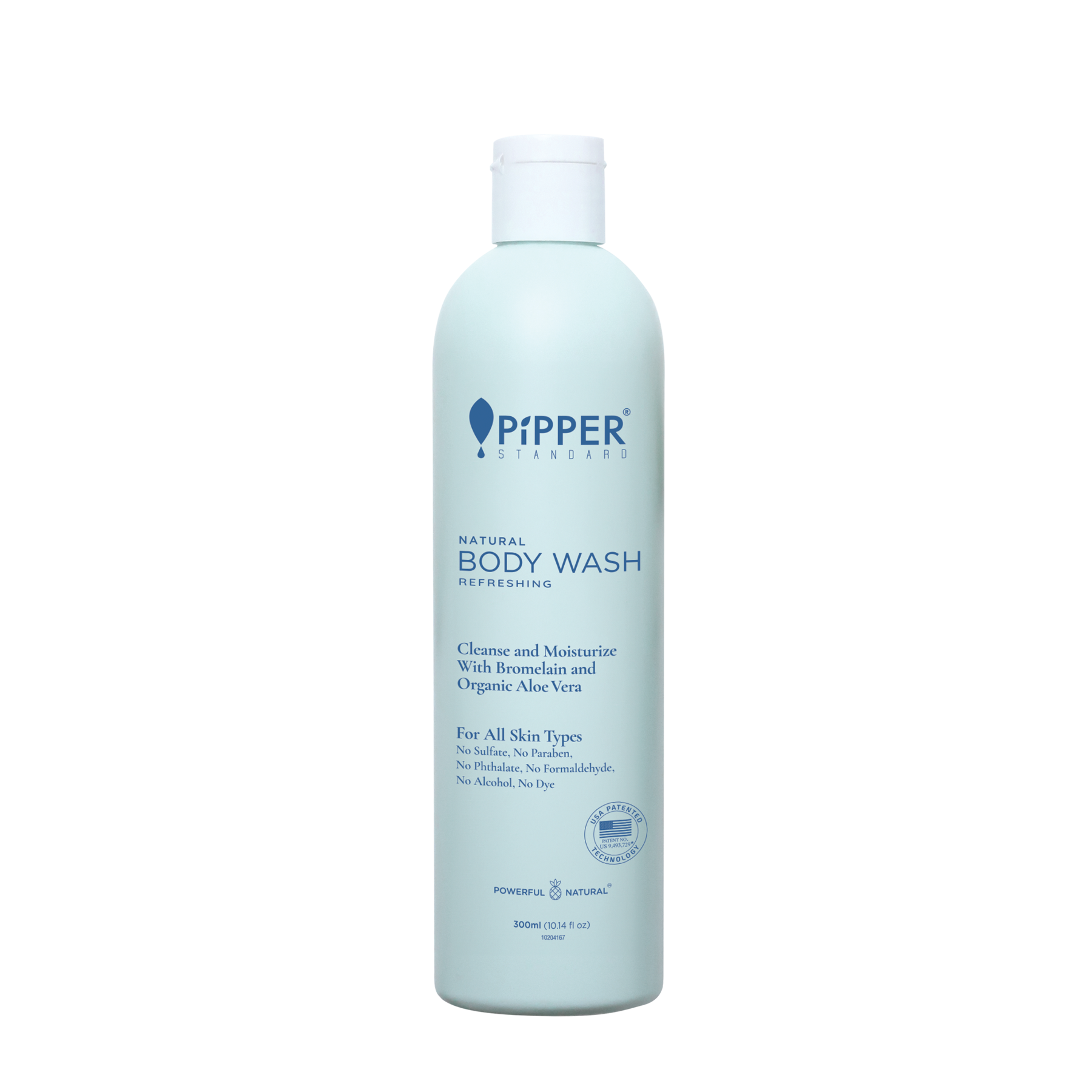 PiPPER Standard - 有機蘆薈鳳梨酵素保濕舒敏淋浴露 300ml