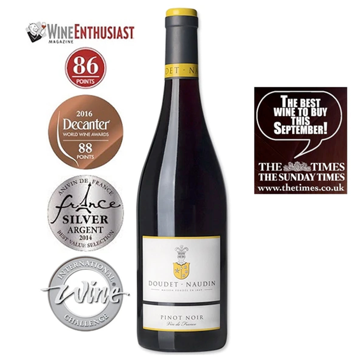 Doudet Naudin - Pinot Noir Vin de France (2020) 杜得 諾丁 黑皮諾 紅酒 750ml