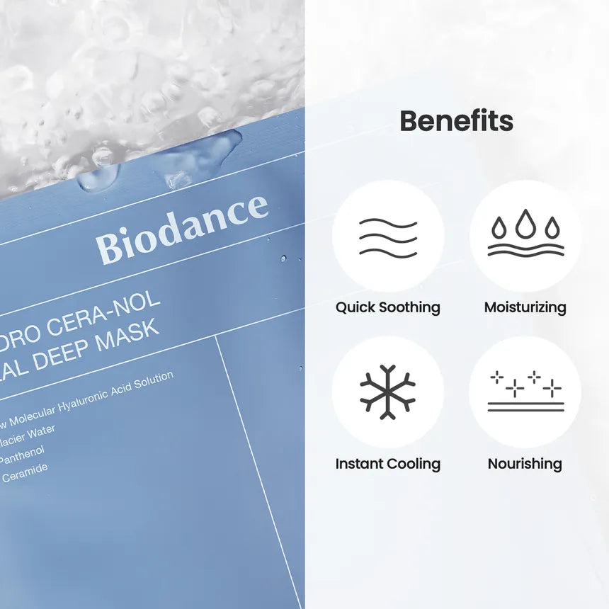 Biodance - 透明質酸深層補濕面膜 4片 - 平行進口