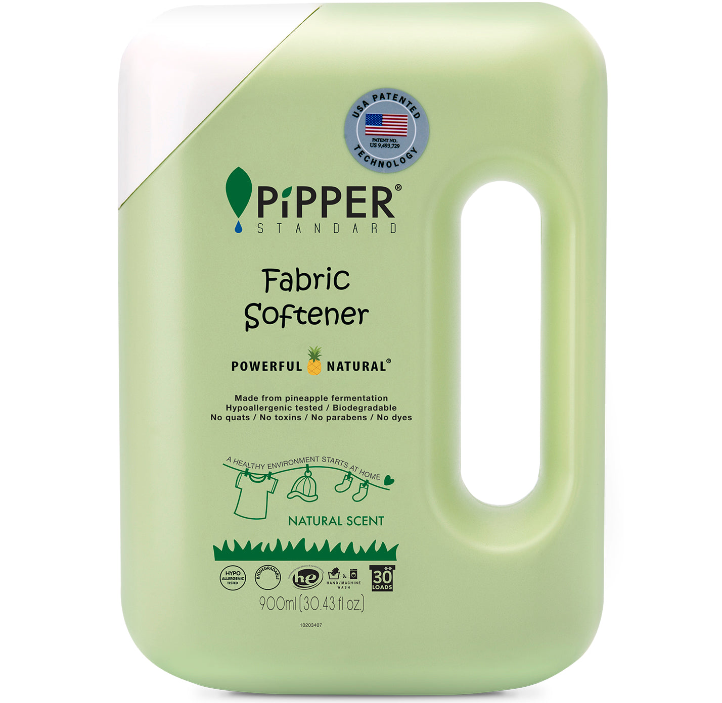 PiPPER Standard - 鳳梨酵素衣物柔順劑 900ml｜ 天然香