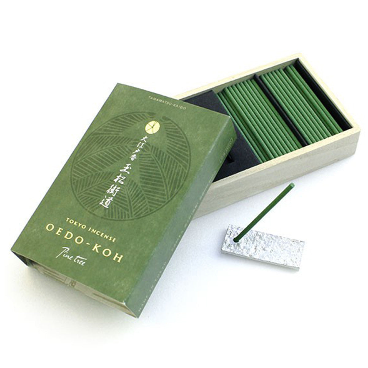 日本香堂 - 大江戶香｜玉松街道 香氣線香｜60支 42g 連香架 - 平行進口