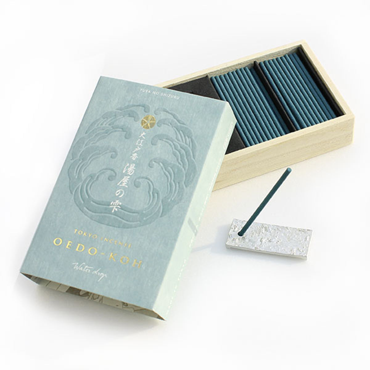 日本香堂 - 大江戶香｜江戶湯屋之泉 香氣線香｜60支 42g 連香架 - 平行進口
