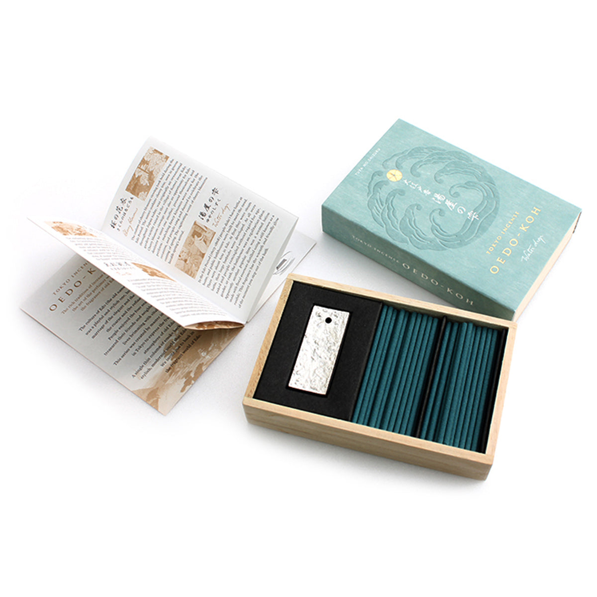日本香堂 - 大江戶香｜江戶湯屋之泉 香氣線香｜60支 42g 連香架 - 平行進口