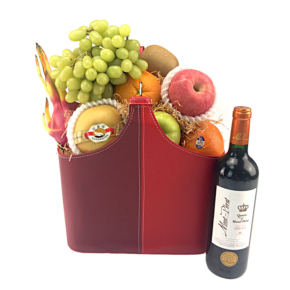 同人辦館 - 王林盛宴‧波爾多醇果紅酒鮮果禮籃