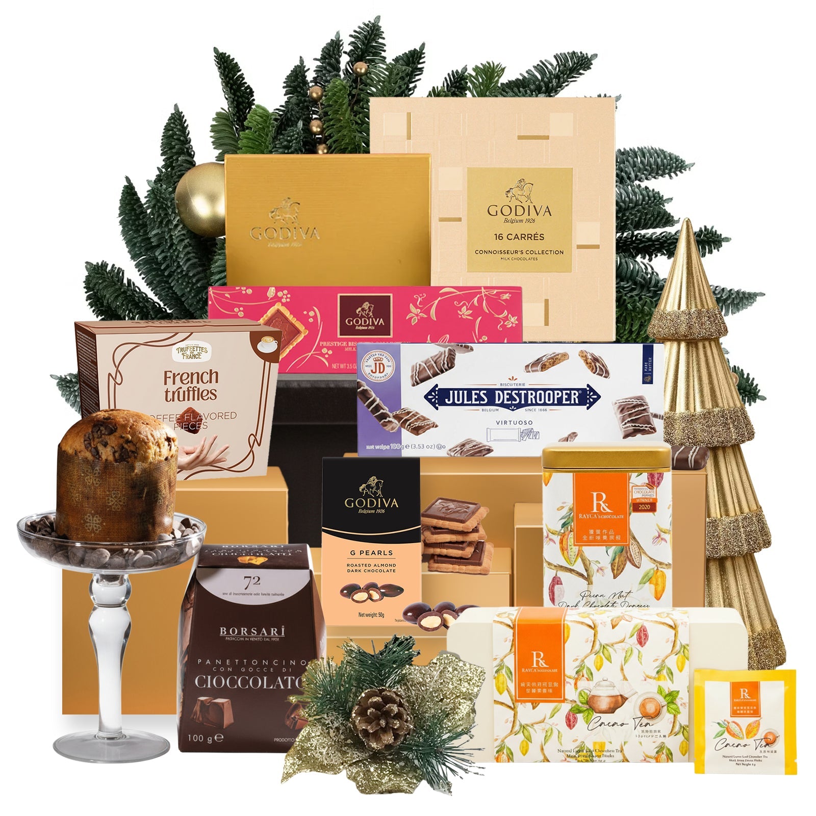 同人辦館 - 歐洲皇室級朱古力GODIVA聖誕禮籃