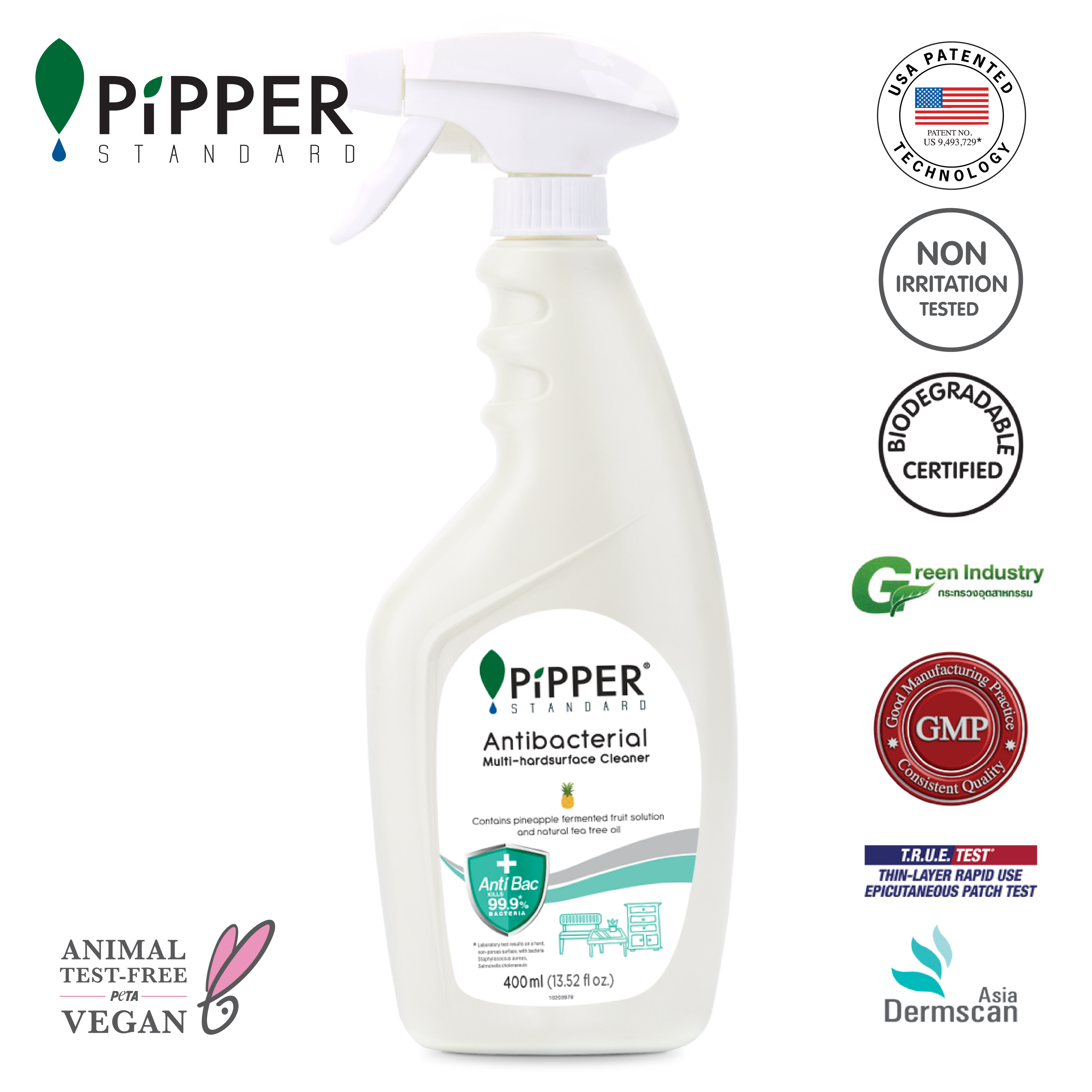 PiPPER Standard - 【抗菌】99.9% 除菌 天然多功能清潔劑 400ml