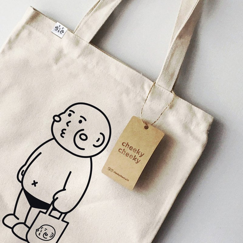 cheeky cheeky - cheeky cheeky boy 厚面子 tote bag