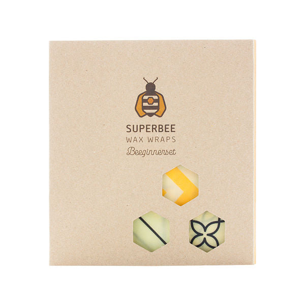SuperBee - Beeginner Wax Wraps 蜂蠟保鮮布套裝｜五色可選