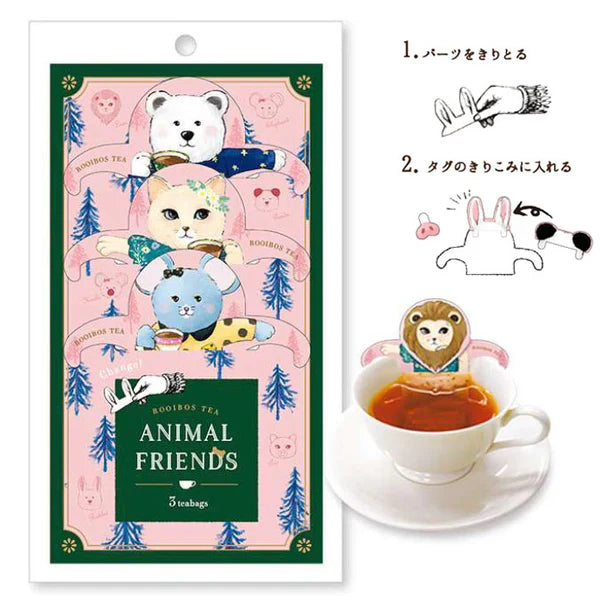 Hook Tea - Animal Friends 南非博士茶 Rooibos Tea 3入｜無咖啡因版 - 平行進口 食用日期：2026年11月1日