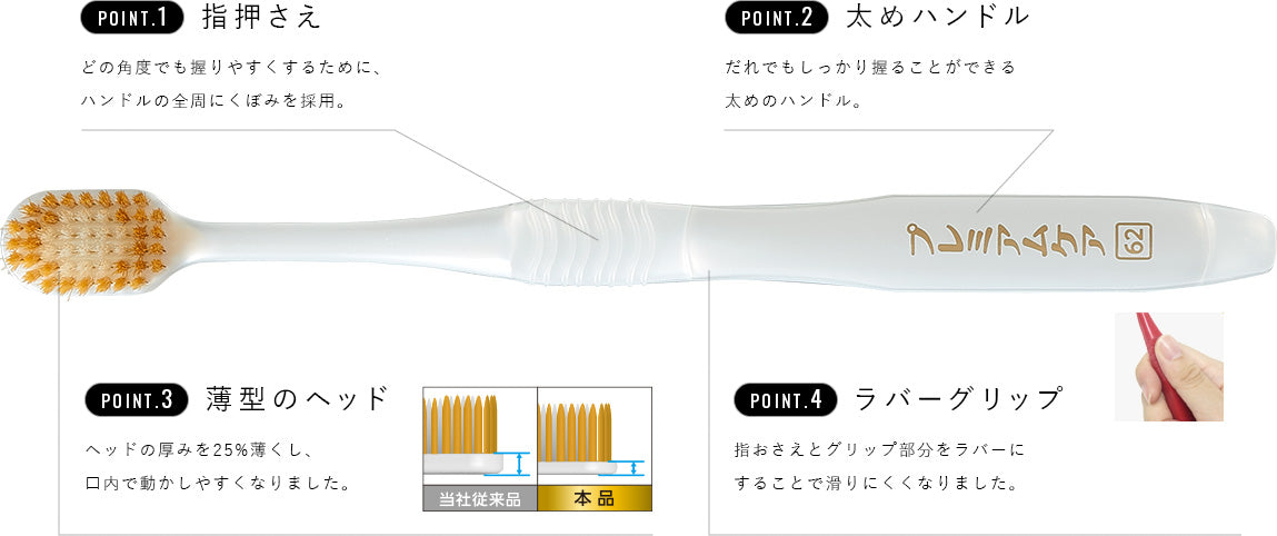 EBISU - Super Care｜#61 呵敏護齒牙刷 軟毛 B-181 | 4支| 顏色隨機 - 平行進口
