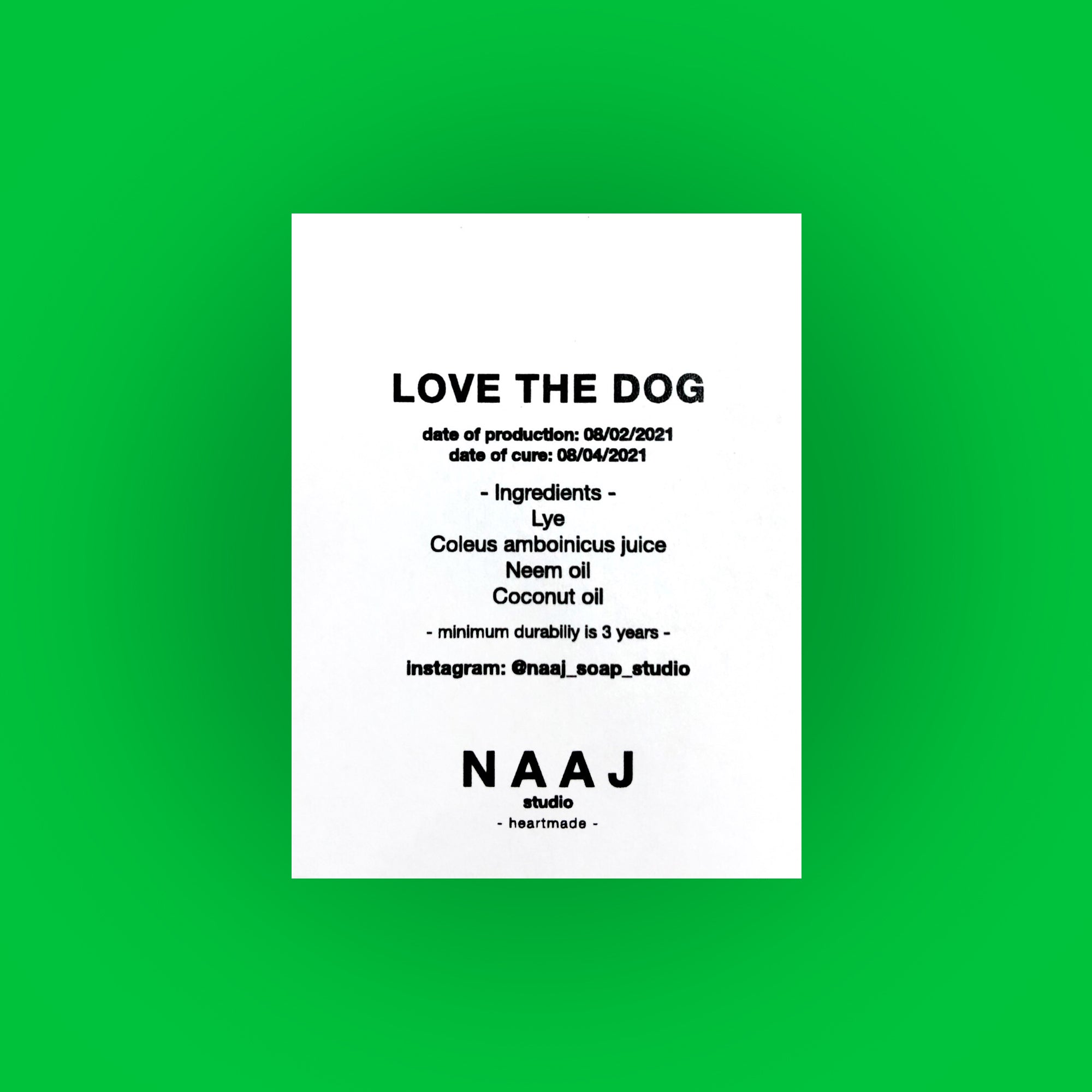 N A A J studio - LOVE THE DOG 手工肥皂