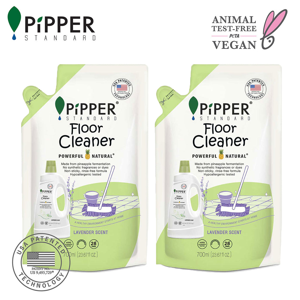 PiPPER Standard -【2包】天然菠蘿酵素地板清潔劑 700ml | 薰衣草香 寶寶與毛孩安全選擇