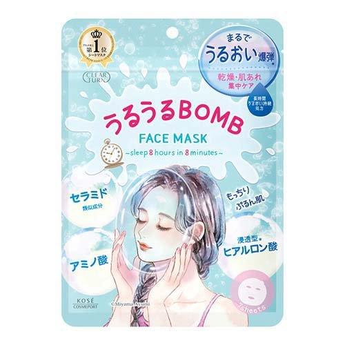 Kose - Clear Turn｜BOMB 爆彈保濕修護面膜 7片 - 平行進口